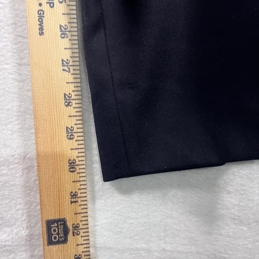 Nautica Mens Navy Wool Dress Pants Size 35W Classic Fit Business Casual Hemmed